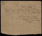 Letter from Head Quarters in Washington [N.C.] giving safe passage to Major Thomas Sparrow